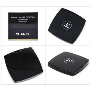 Chanel Black Miroir Double Logo Facettes